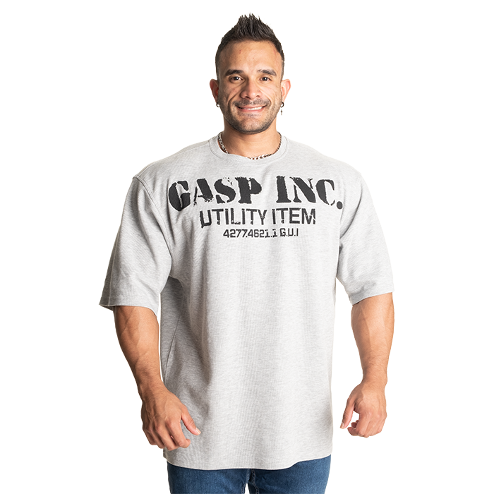 GASP Iron Thermal Tee Grey Melange