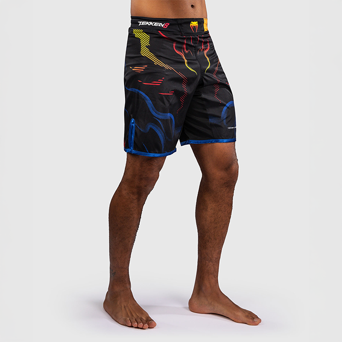 Venum x TEKKEN 8 Fightshorts Yoshimitsu Svart Orange