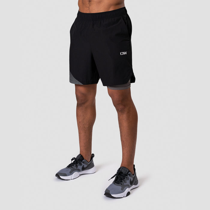 Smash Padel 2-in-1 Shorts Black/Grey