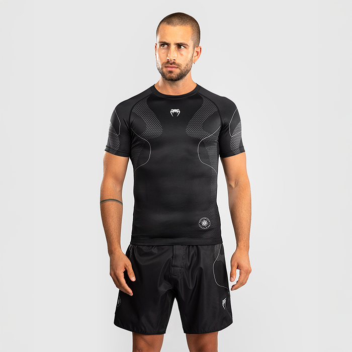 Nexus Rashguard Kort Ärm Svart Silver