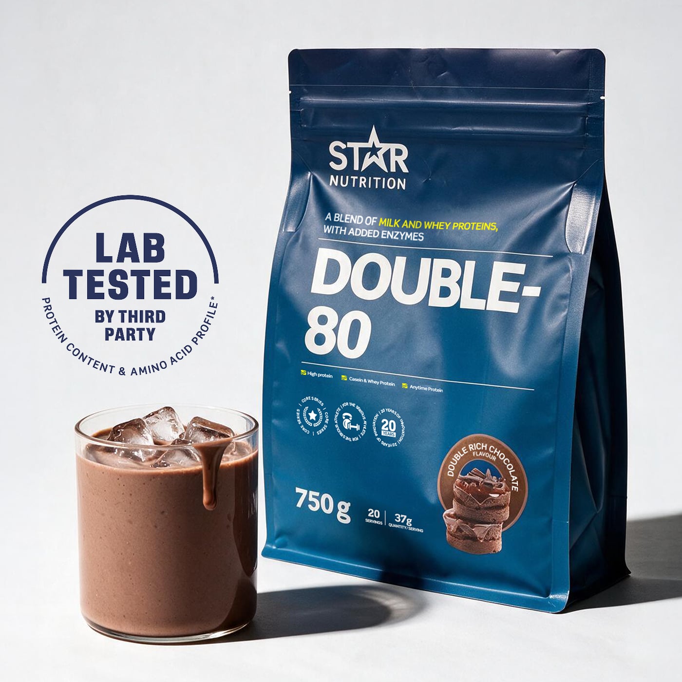 Double-80 Proteinpulver 750 g double_rich_chocolate