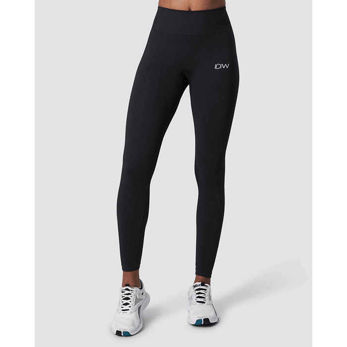 Läs mer om Ribbed Define Seamless Tights, Black