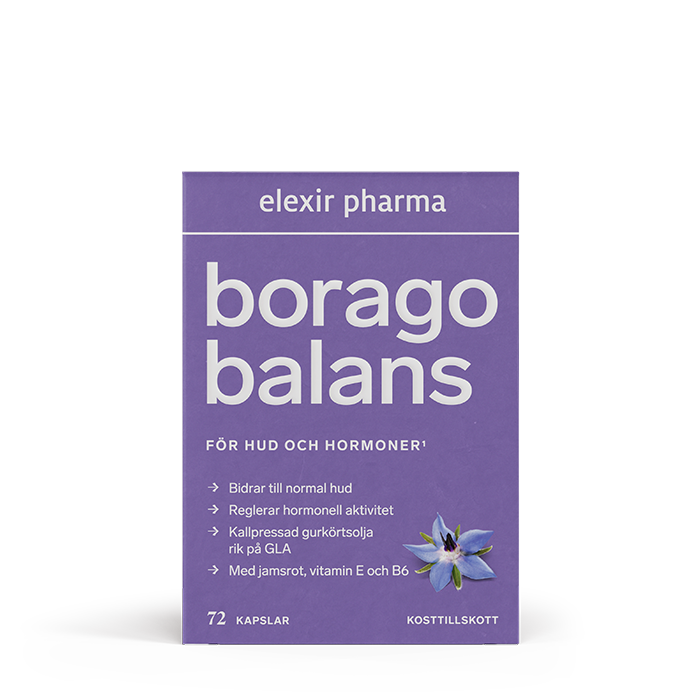 Elexir Pharma Borago Hud & Hormoner 72 kapslar