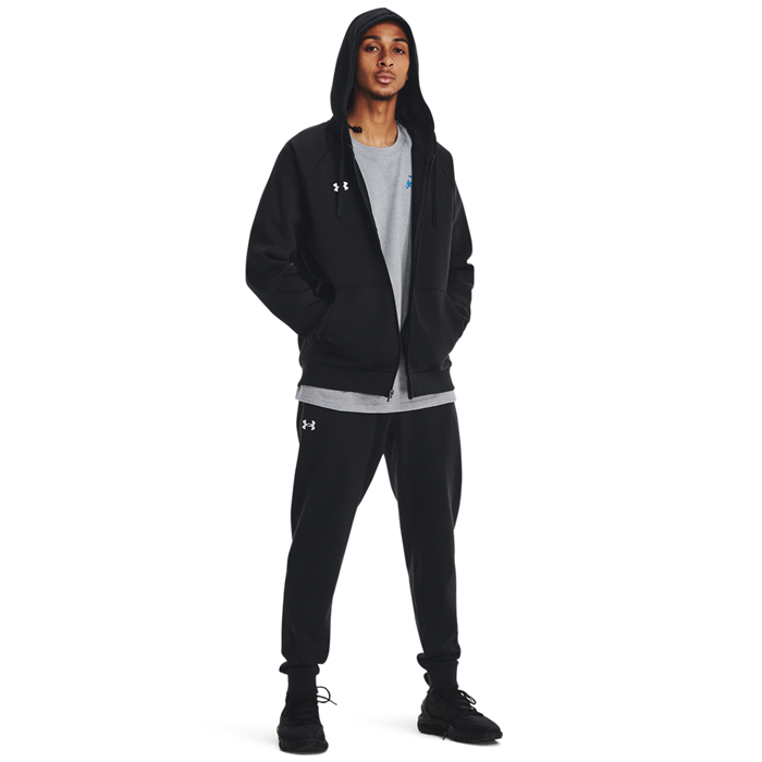 UA Rival Fleece FZ Hoodie Svart