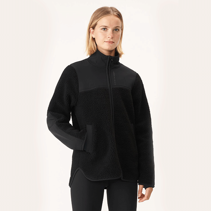 Röhnisch Phoebe Pile Jacket Black