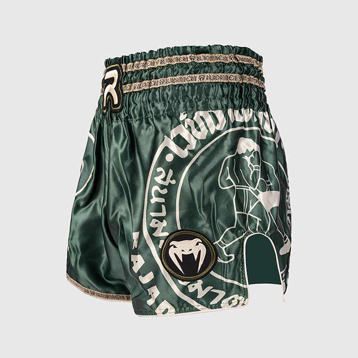 Venum Rajadamnern Muay Thai Shorts Gr&ouml;n
