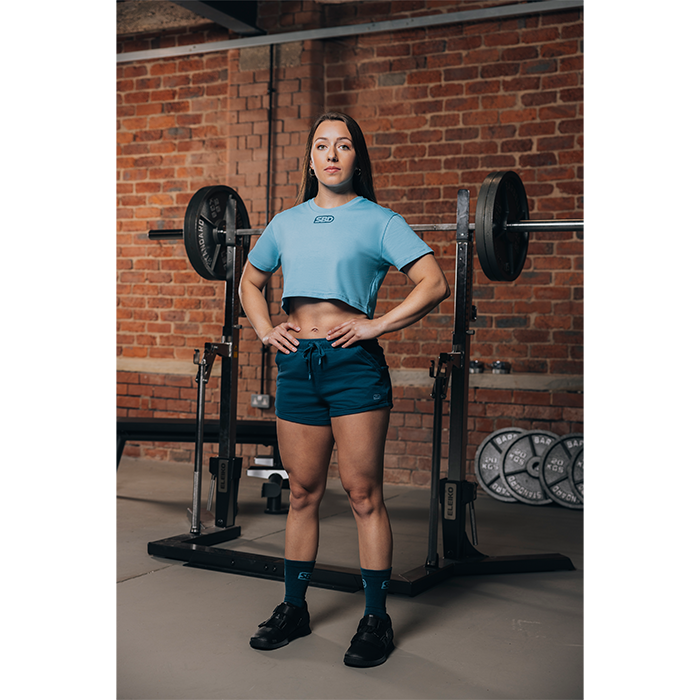 SBD Reflect Crop Top Dam Blå
