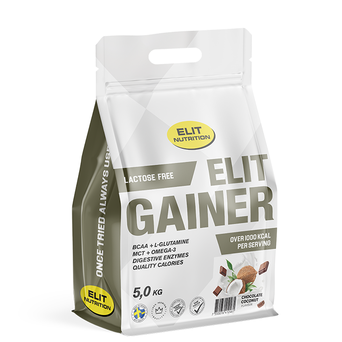 ELIT Gainer Laktosfri 5 kg strawberry_banana