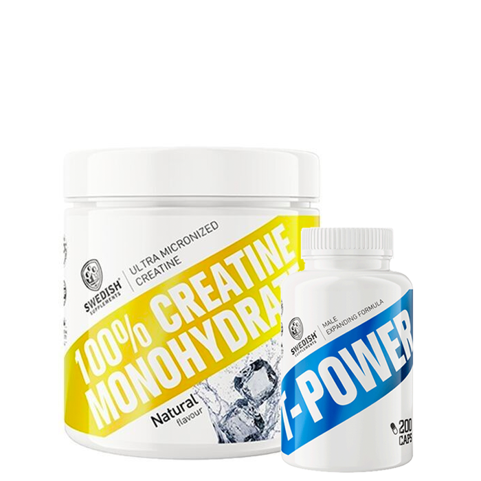 Kreatin Monohydrat 250 g T-Power Testo DAA 200 Kapslar