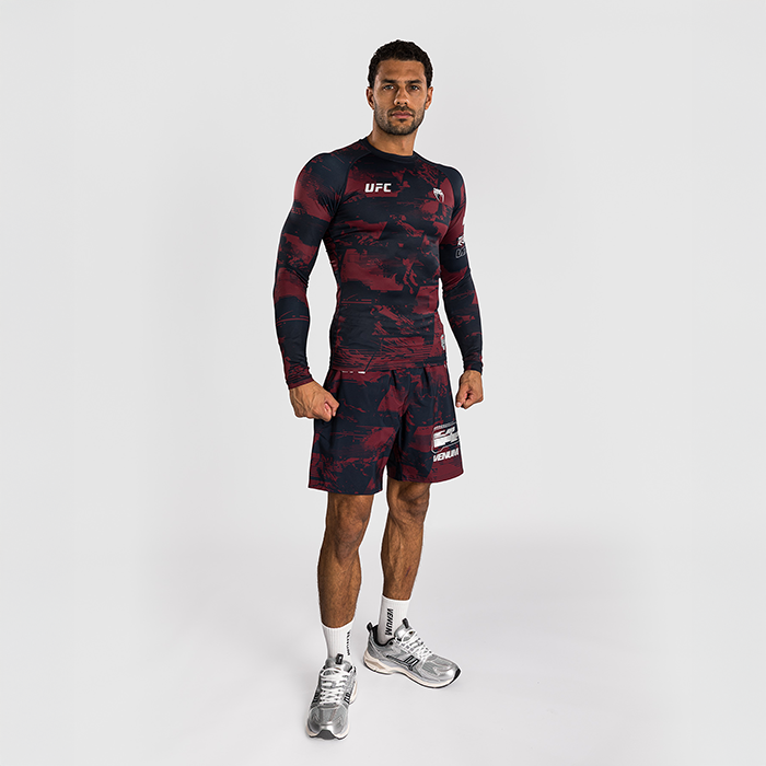 UFC Zenith by Venum Fight Week Rashguard L&aring;ng &auml;rm Bl&aring; R&ouml;d Gr&aring;