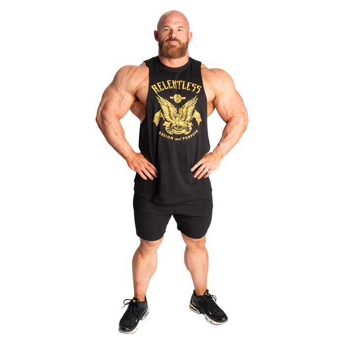 Relentless Cut Out T‑Shirt Svart Gul