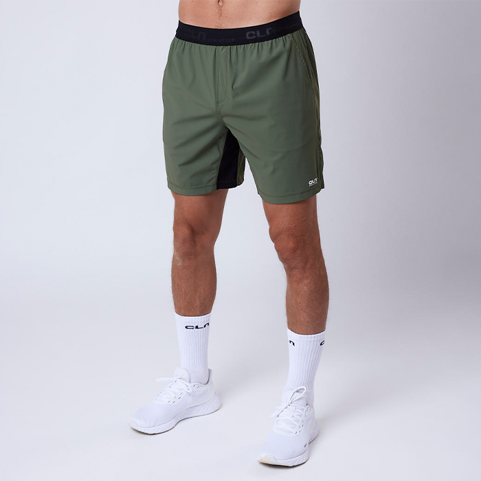 CLN ATHLETICS PR Stretch Shorts Moss Green