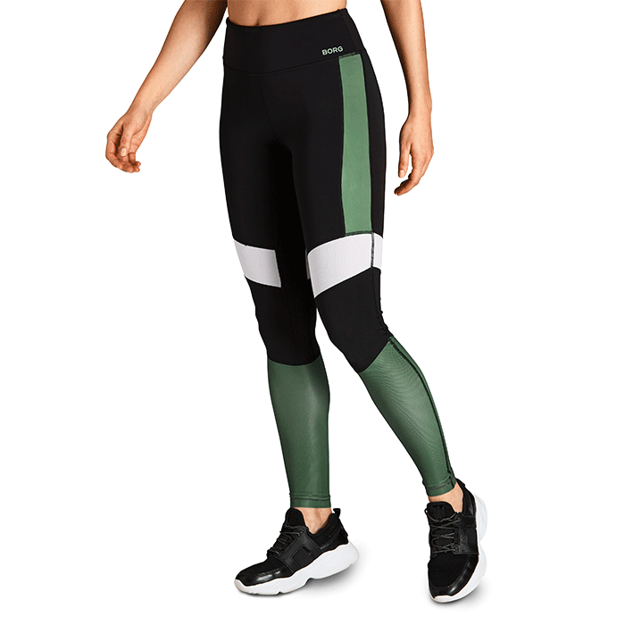 Bild av Borg High Waist Block Tights, Duck Green