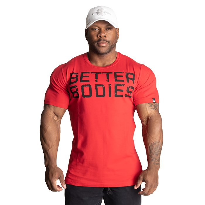 Better Bodies Basic Tapered Tee Chili Red
