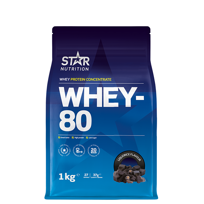 Läs mer om Whey-80 Vassleprotein 1 kg