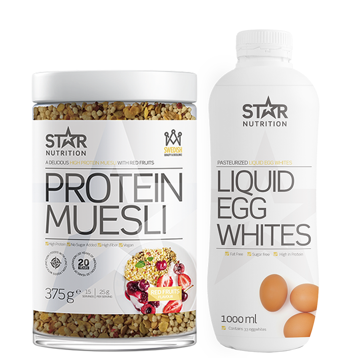 Star Nutrition Flytande äggvita & Protein Muesli