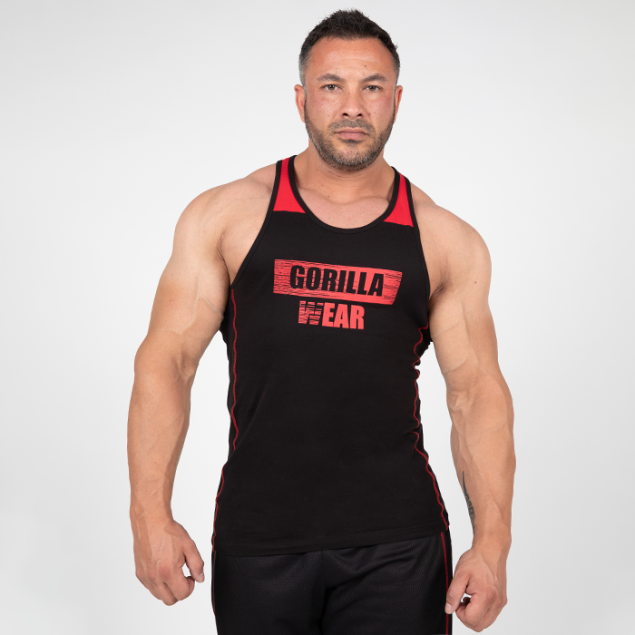Wallace Tank Top, Black/Red 12791