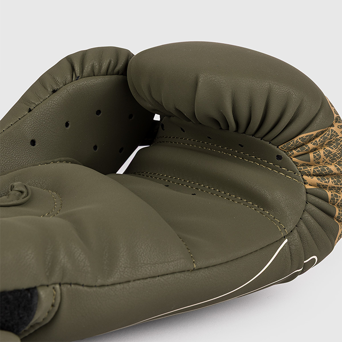 Serpenti Boxningshandskar Khaki Brons Ivory