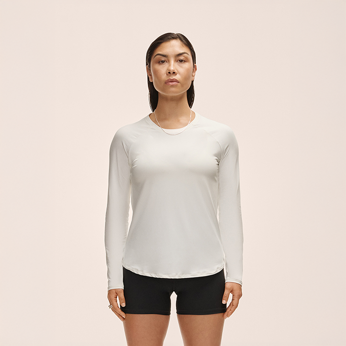 Essential Långärmad Vit