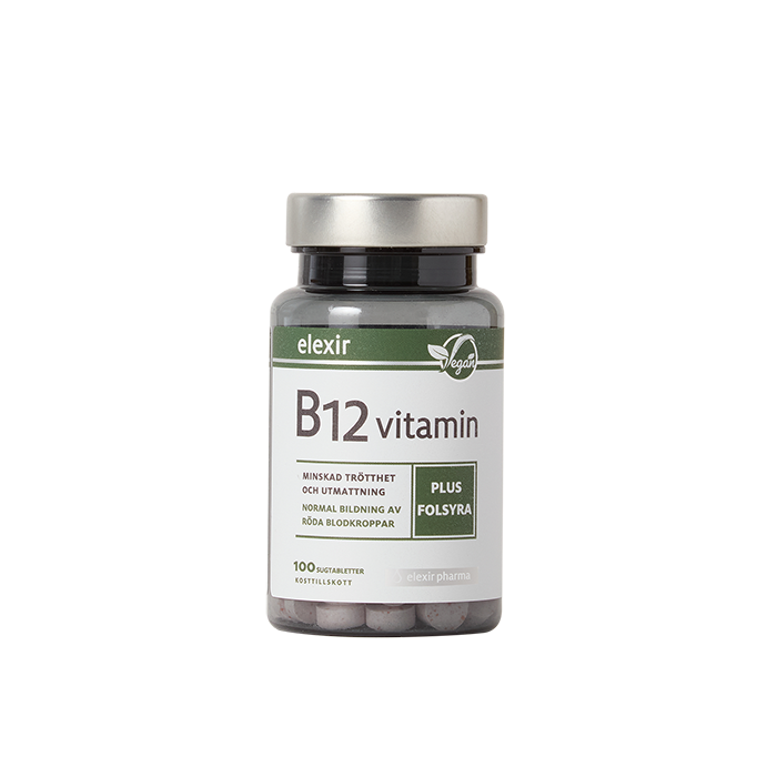 Elexir Pharma Vitamin B-12 Vegan 100 tabletter