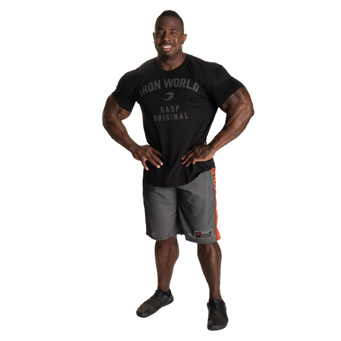 No1 Mesh Shorts Svart Orange