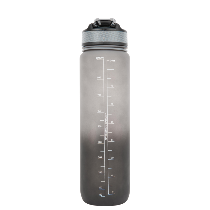 Gradient Vattenflaska 1000 ml Svart/Gr&aring;