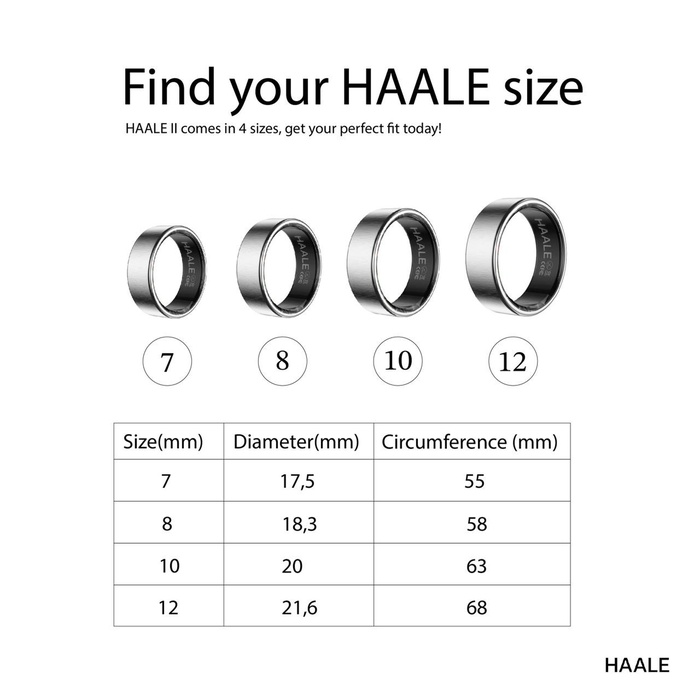 HAALE II Smart Ring Silver