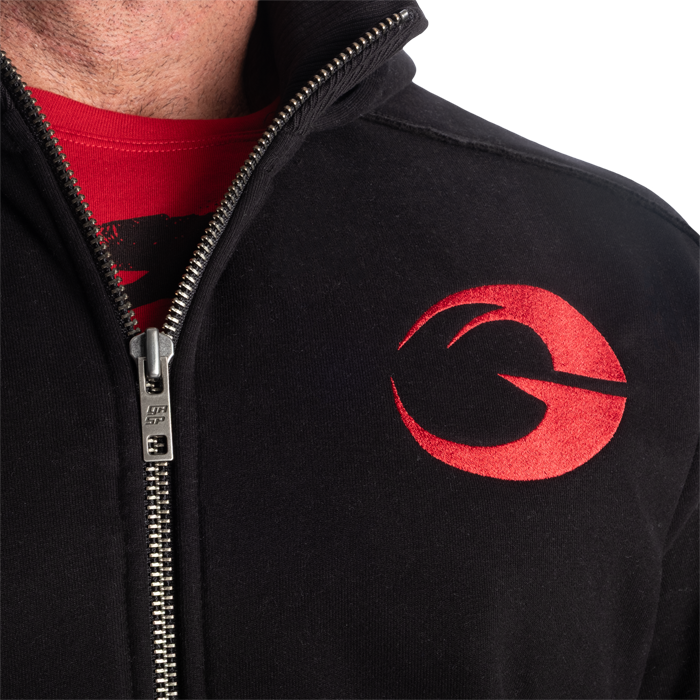 Hoodie Svart/R&ouml;d