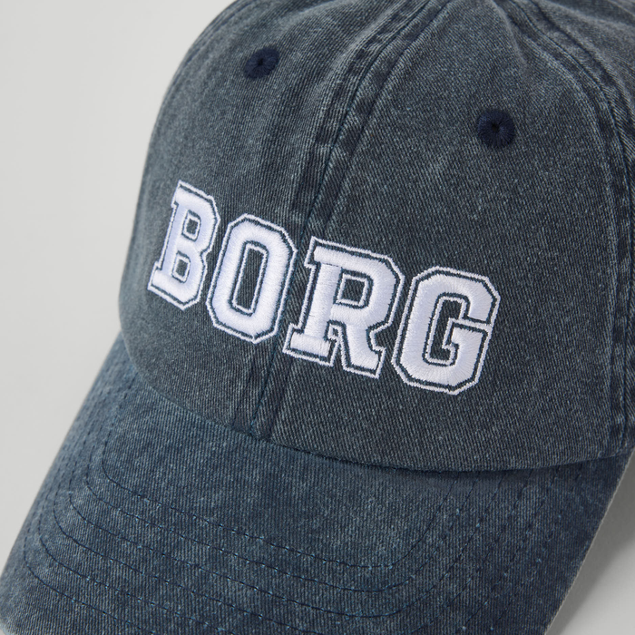 Borg Washed Bold Logo Keps M&ouml;rkbl&aring;