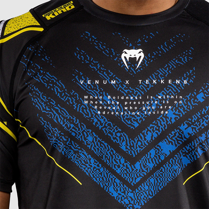 Venum x TEKKEN 8 Dry-Tech T-shirt King Svart Gul