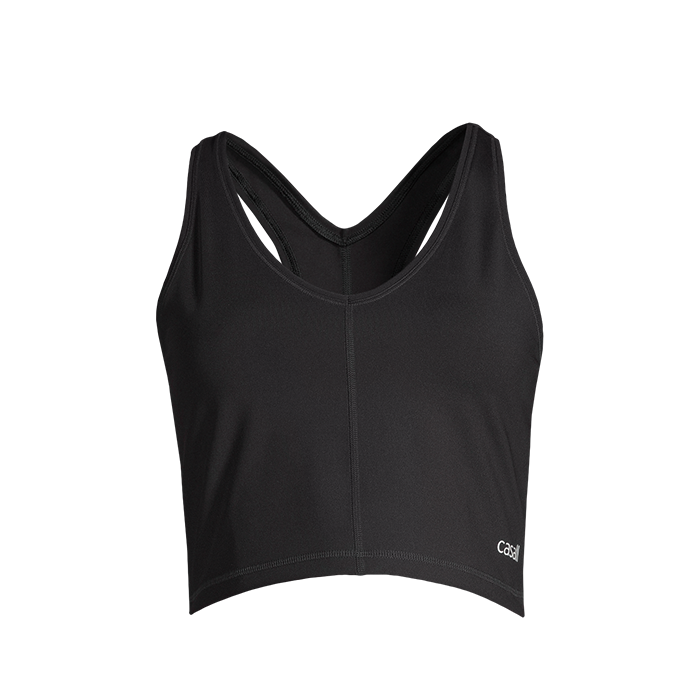 Sharp Back Sport Top, Black 13590