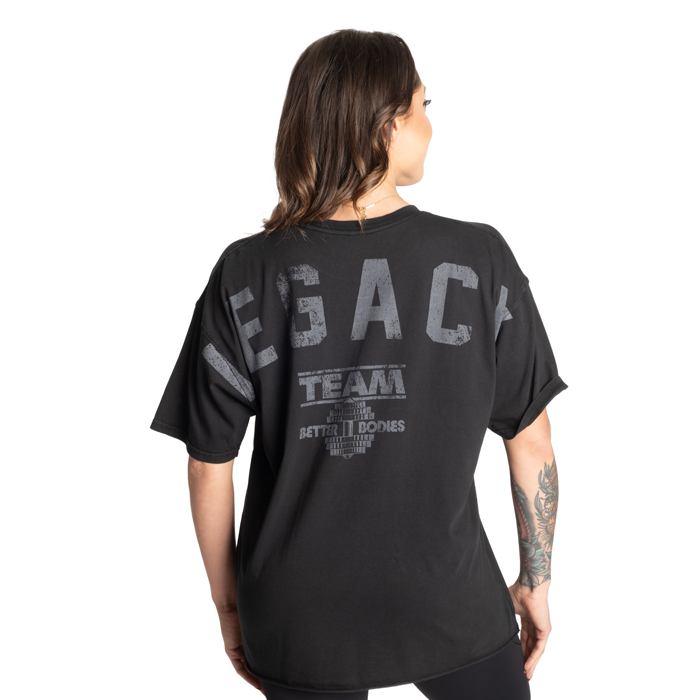 Legacy Oversized T‑Shirt Tv&auml;ttad Svart