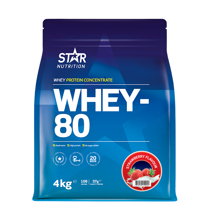 Läs mer om Whey-80 Vassleprotein 4 kg