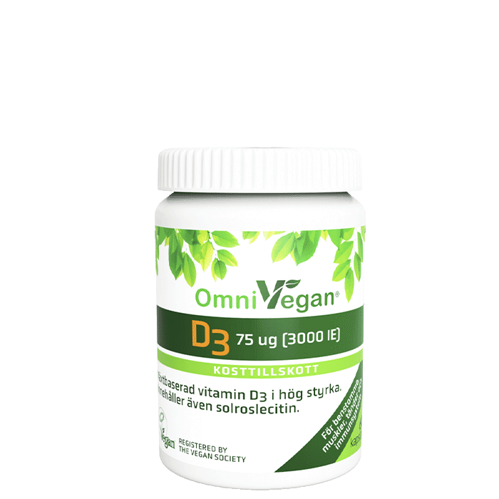 Läs mer om OmniVegan D3 3000 IE, 60 kapslar