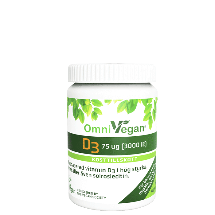 OmniVegan D3 3000 IE 60 kapslar