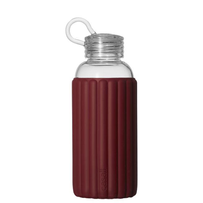 Vattenflaska Glas 0,5 L Röd