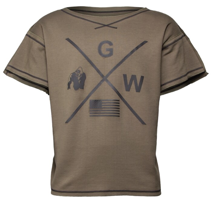 Sheldon Work Out Top, Army Green