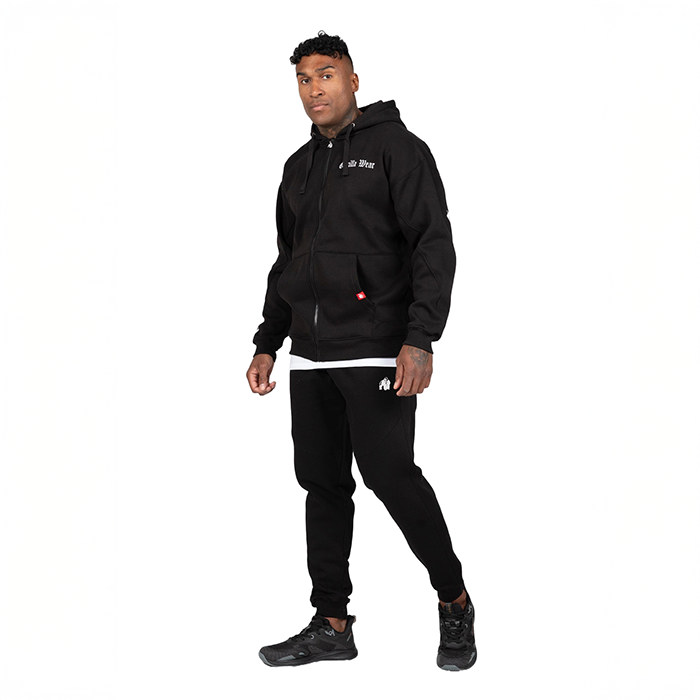 Utah Zipped Hoodie Svart