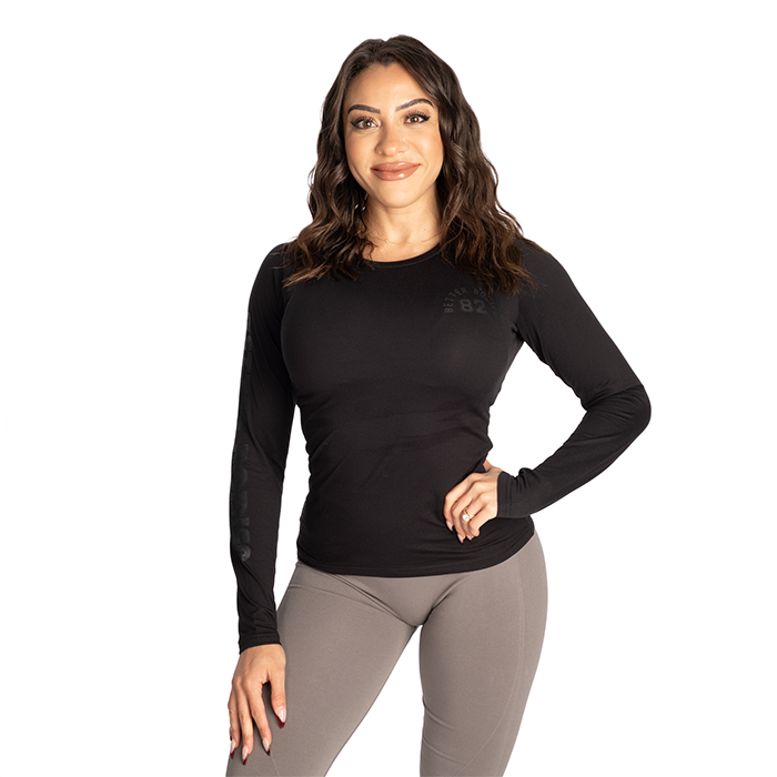 82 Långärmad T-shirt Svart - Better Bodies