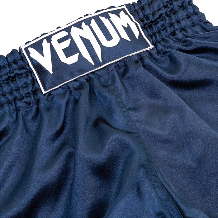 Classic Muay Thai Shorts Bl&aring;/Vit