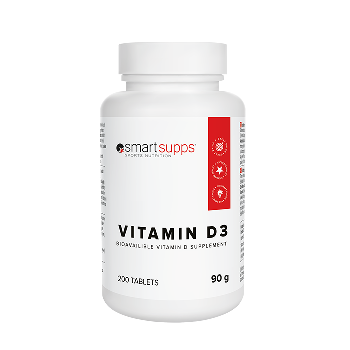 Bild av SmartSupps Vitamin D3, 200 tabs