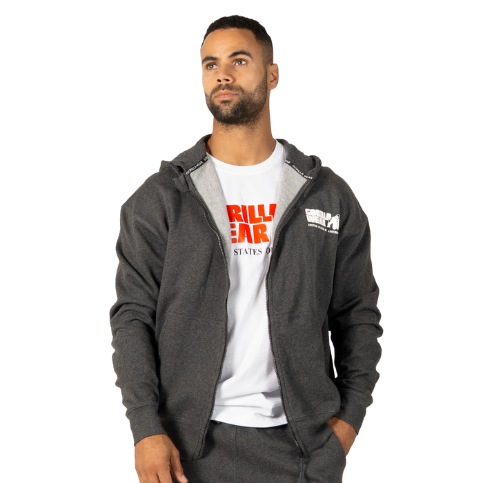 Classic Oversized Hoodie Mörkgrå Melange