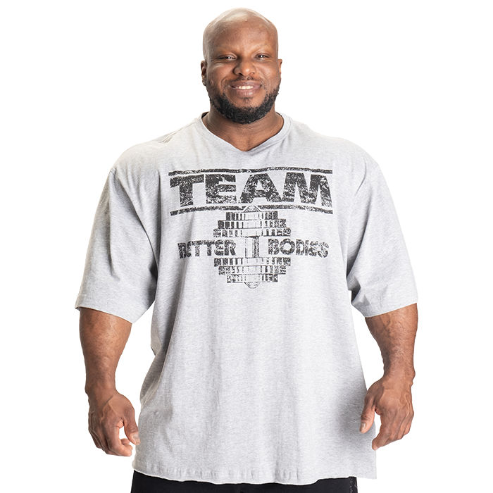 Team Pump Cover Iron Tee Light Grey Melange