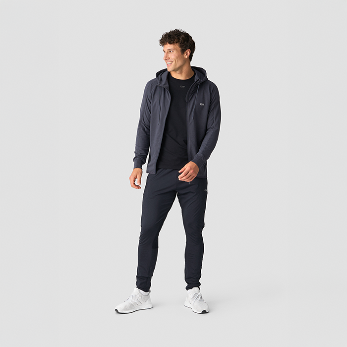 Zip Hoodie Grå