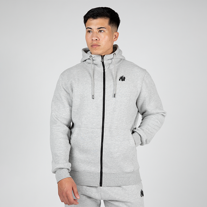 Kennewick Zipped Hoodie Grey