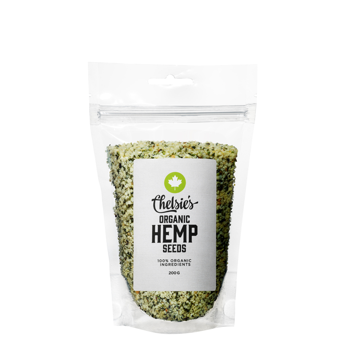 Läs mer om Chelsies Organic Hemp Seeds, 200 g
