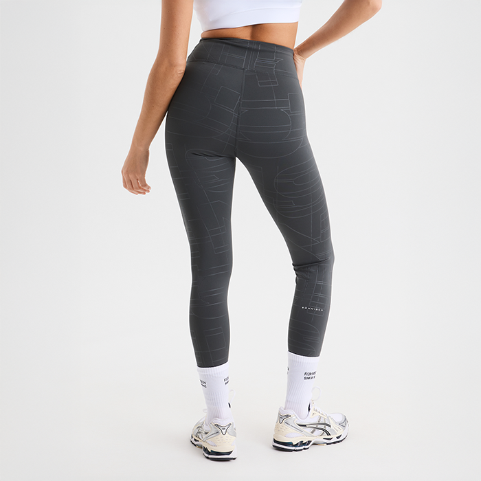 Logo Effect Emboss Tights Gr&aring;