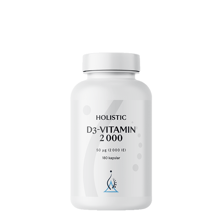 Holistic D3-vitamin 2000 IE 180 kapslar