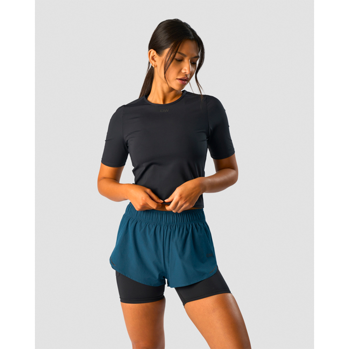 Läs mer om Charge Cropped Mid Sleeve Wmn, Black