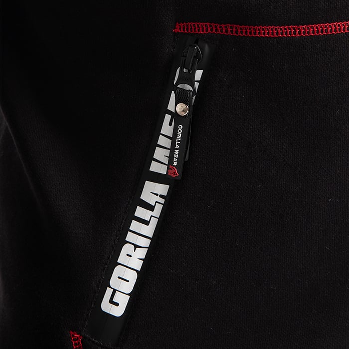 Georgia Zipped Hoodie, Black